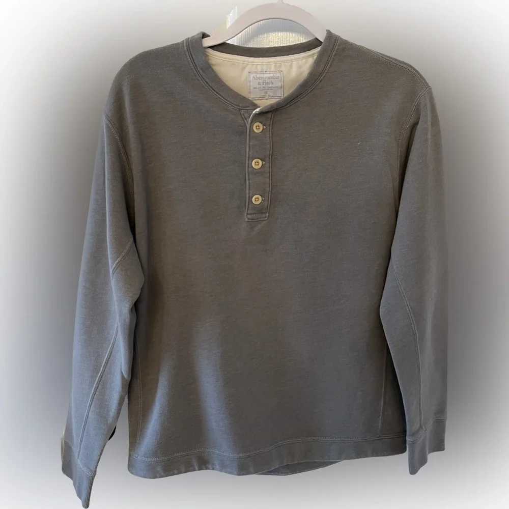 Abercrombie & Fitch Men’s Long Sleeve Shirt. Size XS. Color Grey. - Picture 1 of 3